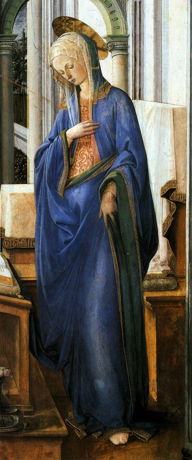 Annunciazione - Alte Pinakothek, Munich, dettaglio 1